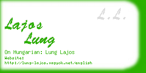 lajos lung business card